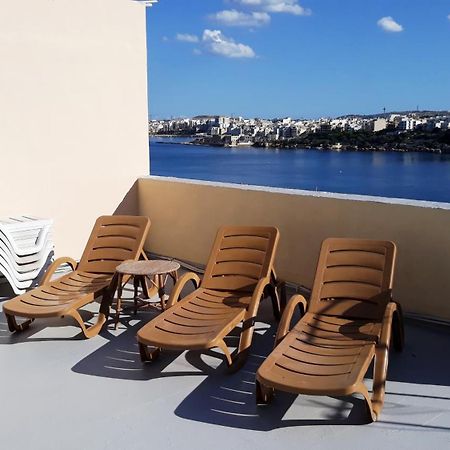 Bayview 2 Bedroom Seaview Apartment With Large Terrace With Panoramic Views - By Getawaysmalta St. Paul's Bay Exteriér fotografie