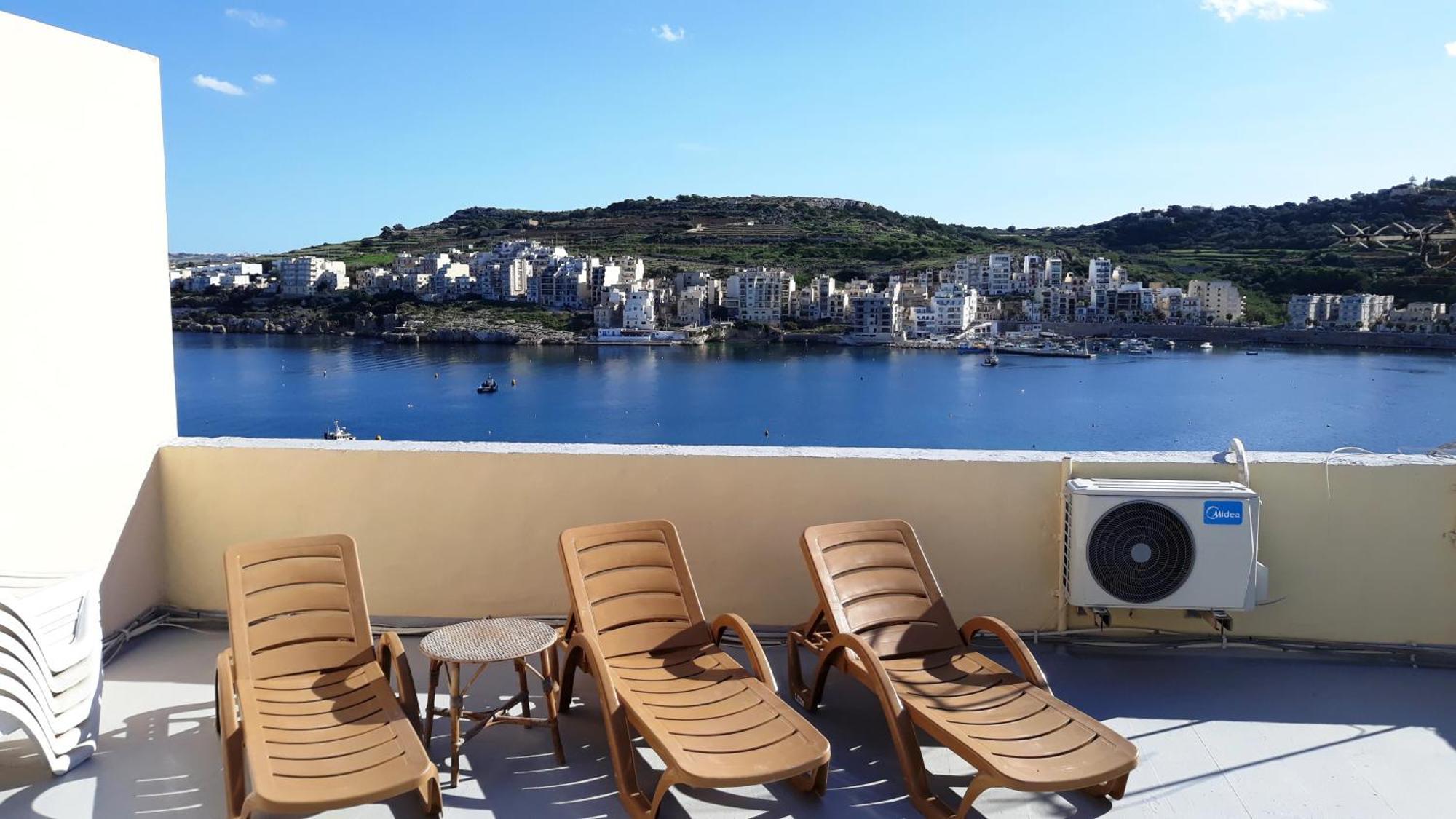 Bayview 2 Bedroom Seaview Apartment With Large Terrace With Panoramic Views - By Getawaysmalta St. Paul's Bay Exteriér fotografie