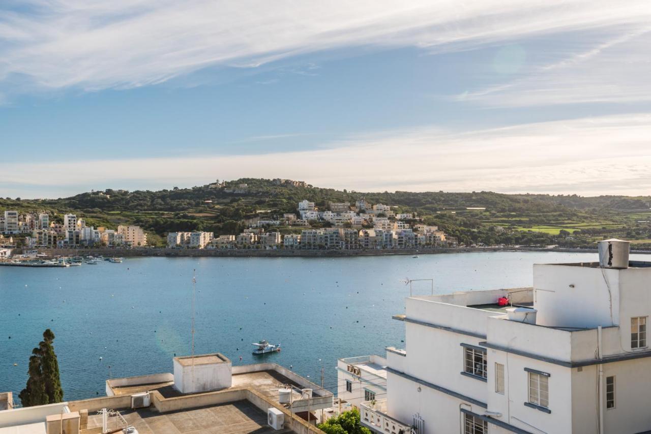 Bayview 2 Bedroom Seaview Apartment With Large Terrace With Panoramic Views - By Getawaysmalta St. Paul's Bay Exteriér fotografie