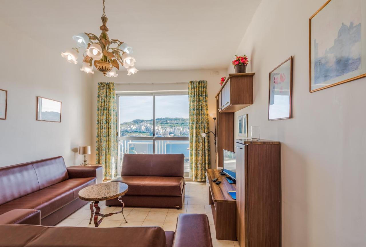 Bayview 2 Bedroom Seaview Apartment With Large Terrace With Panoramic Views - By Getawaysmalta St. Paul's Bay Exteriér fotografie