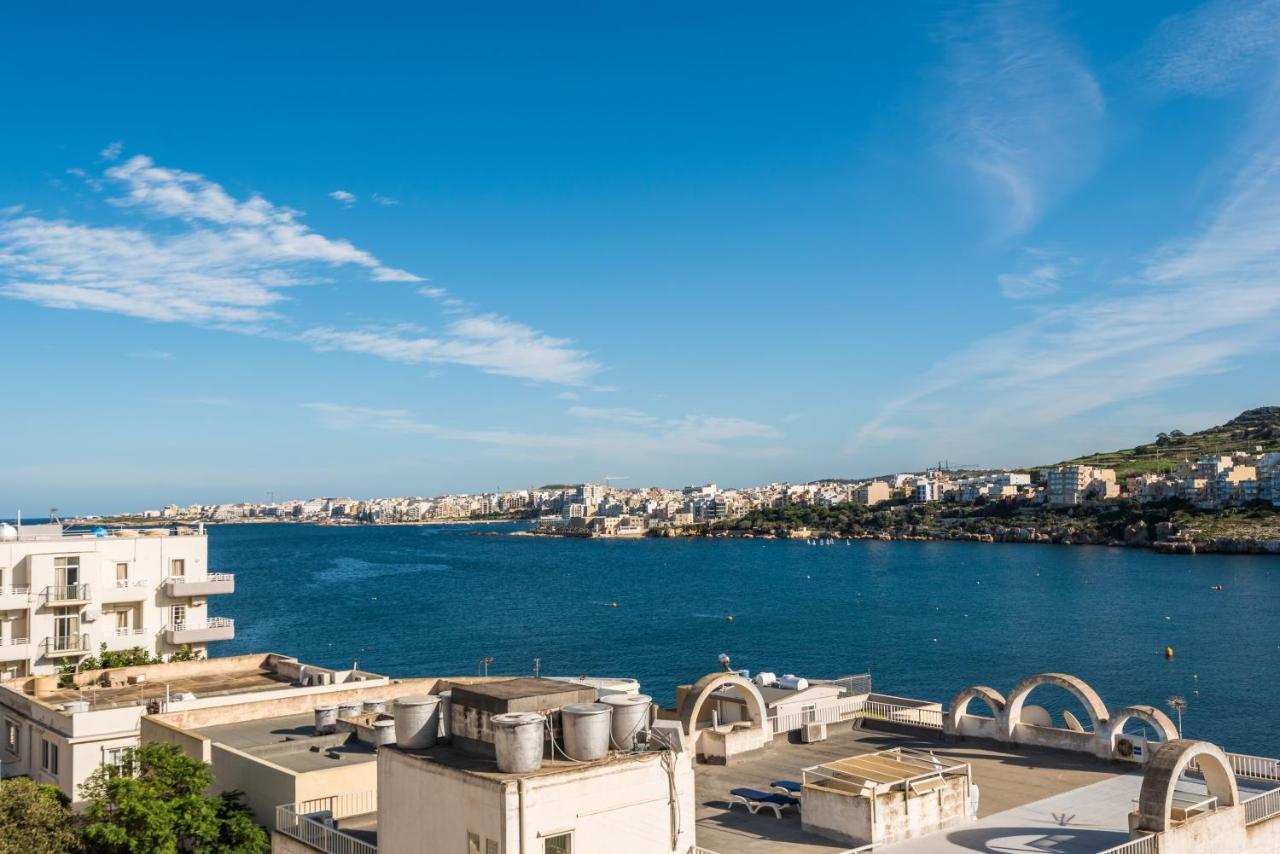 Bayview 2 Bedroom Seaview Apartment With Large Terrace With Panoramic Views - By Getawaysmalta St. Paul's Bay Exteriér fotografie