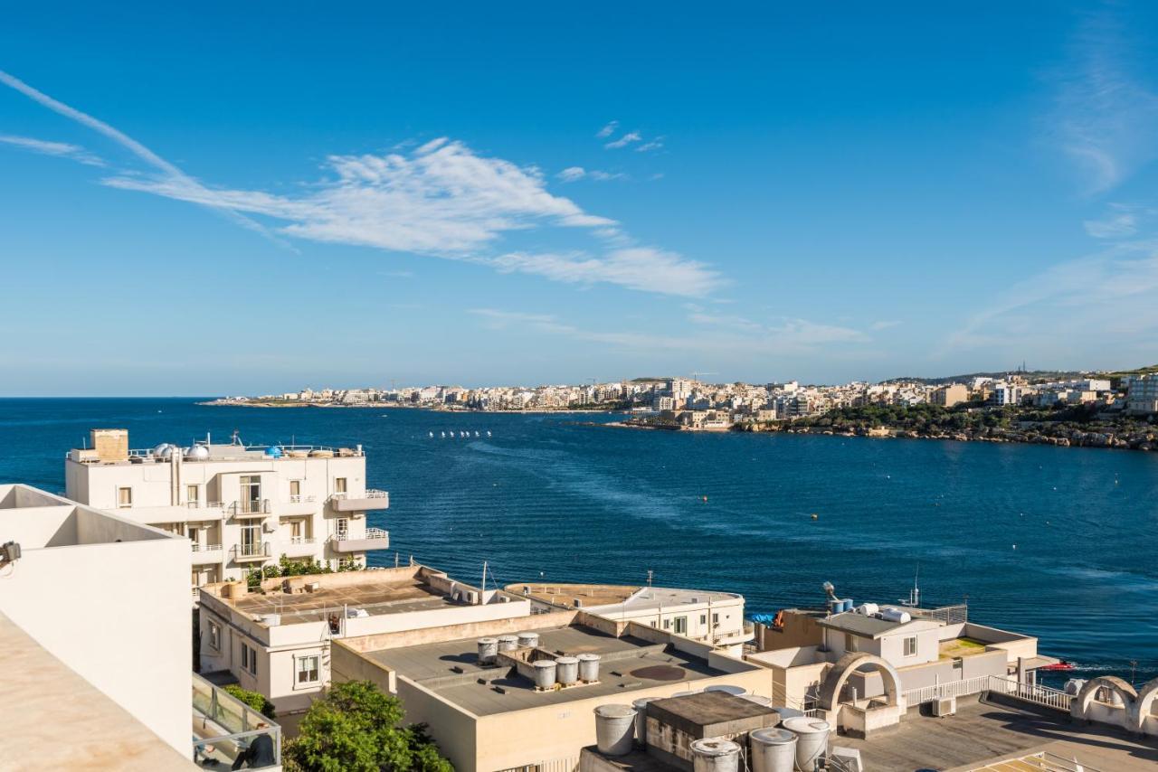Bayview 2 Bedroom Seaview Apartment With Large Terrace With Panoramic Views - By Getawaysmalta St. Paul's Bay Exteriér fotografie