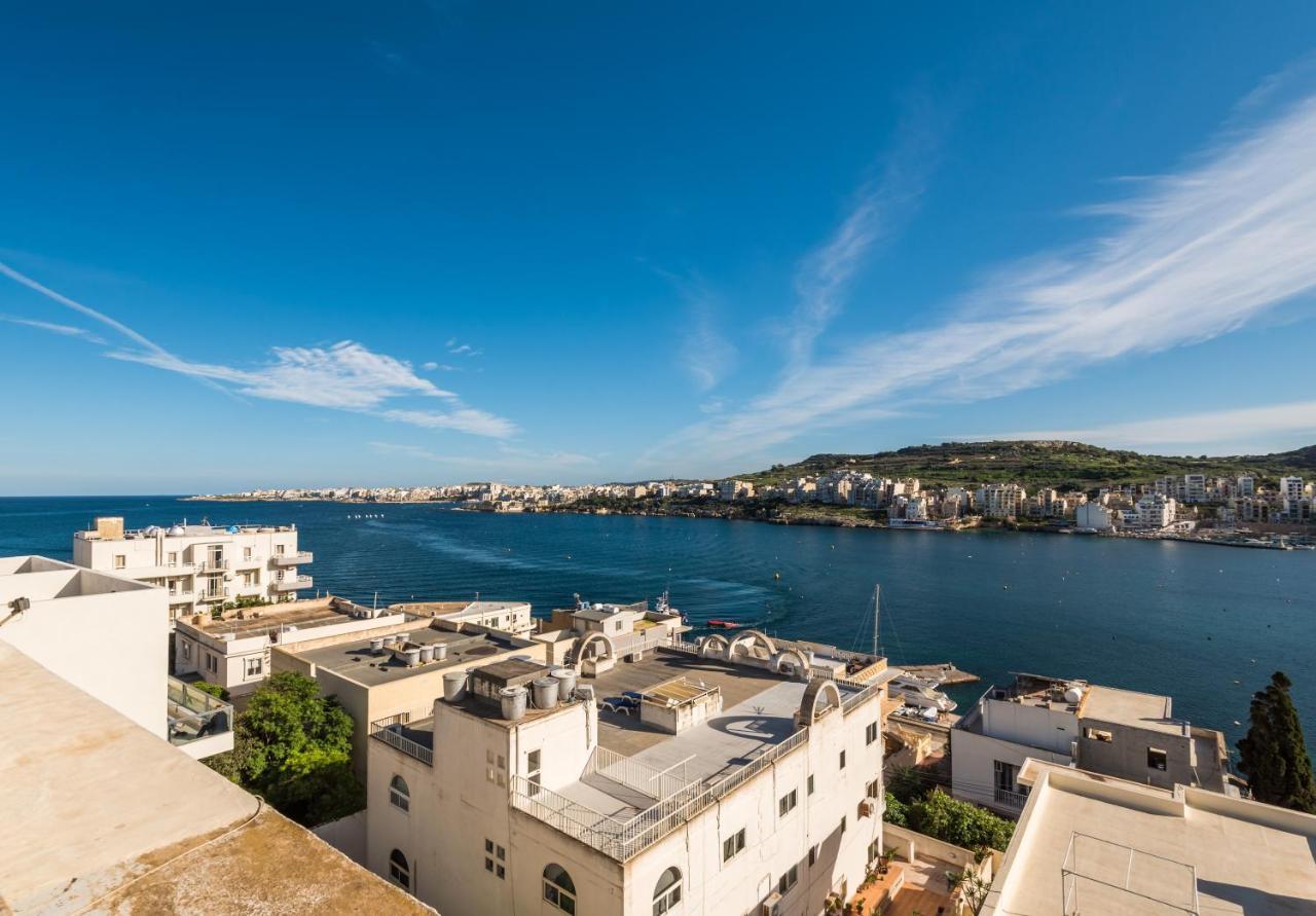 Bayview 2 Bedroom Seaview Apartment With Large Terrace With Panoramic Views - By Getawaysmalta St. Paul's Bay Exteriér fotografie