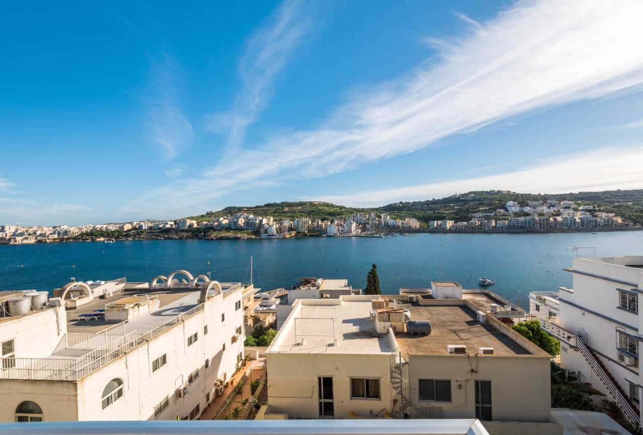 Bayview 2 Bedroom Seaview Apartment With Large Terrace With Panoramic Views - By Getawaysmalta St. Paul's Bay Exteriér fotografie